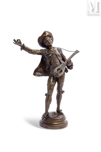 Según Auguste MOREAU (1834-1917),
Figaro
Bronce co