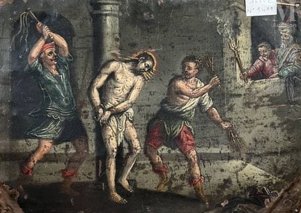 Ecole ITALIENNE du XVIIème siècle
Le christ à la c