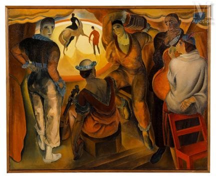 据安托·卡特（1886-1954）所作
《马戏团》
布面油画
81 x 99 厘米
高：81 x 宽