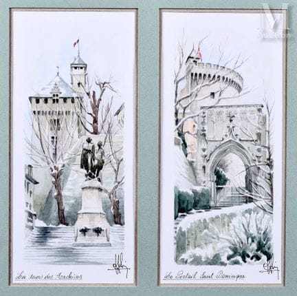 Jean-Jacques SIMON (geb. 1936)
Chambéry im Schnee
