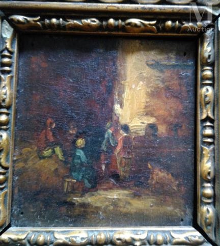 19世纪法国画派
街景
木板油画
6.5 × 7 厘米
附有伪造的题签