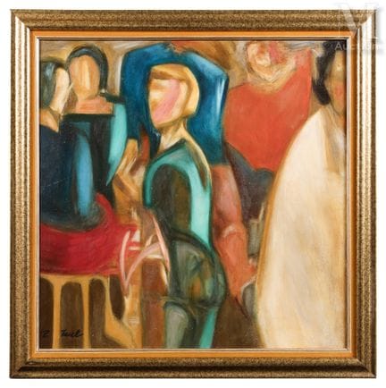 帕特里夏·塔伊布（1957）
人物
布面油画
左下角签名
60 x 60 厘米