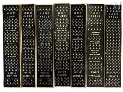 阿尔贝·加缪——全集
第一卷至第七卷
国家印刷局（A. SAURET）1962-1965年
7卷，平