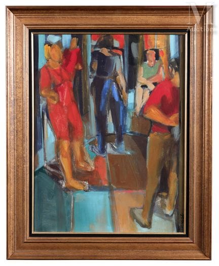 帕特里夏·塔伊布（1957）
人物
布面油画
右下角签名
65 x 50 厘米