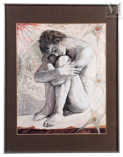 皮埃尔-伊夫·特雷莫瓦（1921-2020）据
《超人的诞生》
复制品
49 x 39 厘米（画心尺