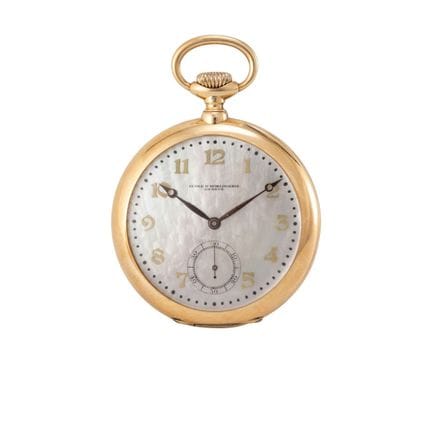 日内瓦制表学校 - School Watch
(*) 一枚卓越且工艺精湛的瑞士怀表，配有珍珠母贝表盘