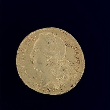 Luigi XV
Doppio luigi d'oro con fascia 1768 Pau 
D
