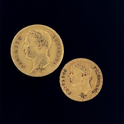 Napoleone I 
- Set di 2 monete d'oro
- 40 franchi 