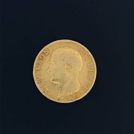 Napoléon Ier – 40 francs or an 13 A.
Gad : 1081
Po