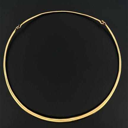 Collana rigida apribile in oro giallo (750) legger