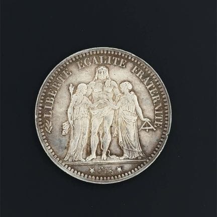 IIIe République – 5 francs argent 1873 A.
Gad : 74
