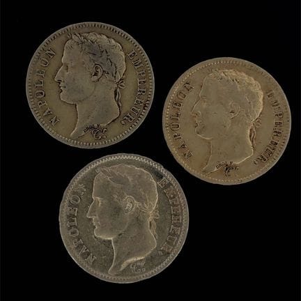 Napoleone I - Set di 3 monete da 40 franchi, 1812,