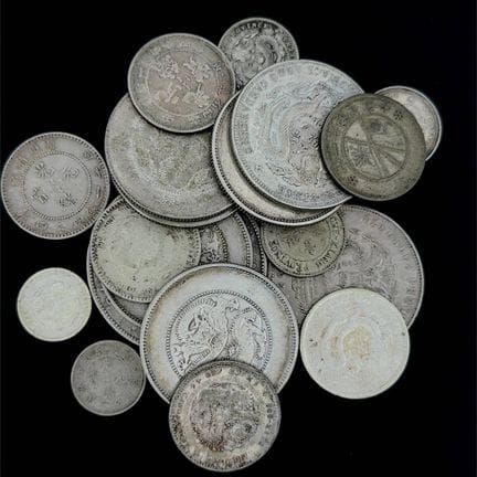 CINA 

Lotto di 20 monete d'argento delle province