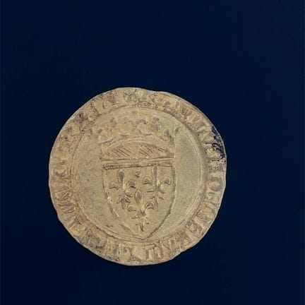 Charles VI (1380-1422) 
Ecu d'or Point - 14ème : T