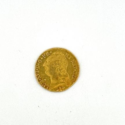LOUIS XVI
Louis d'or au buste nu 1786 D : Lyon
Dup