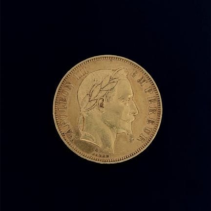 Napoleone III - 50 franchi 1866 A "Lauré" 
Il fran