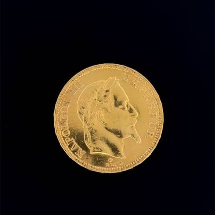 (Napoleone III) "Frammenti d'oro" (750‰+): moneta 