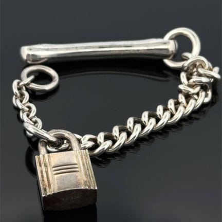 HERMES
Bracciale "Cadenas Mors Droit" in argento (