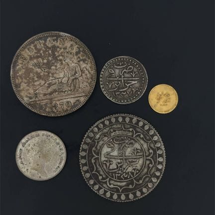 Lot de monnaies françaises et étrangères du 20ème 