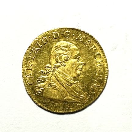 Allemagne – Bade – Charles Albert Ducat d’or 1786.