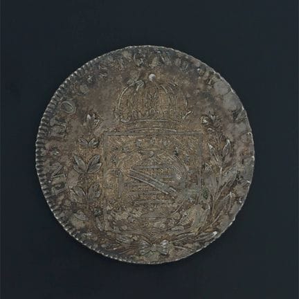 Brésil Pierre I
960 Reis d'argent, 1824 Rio
K.M : 