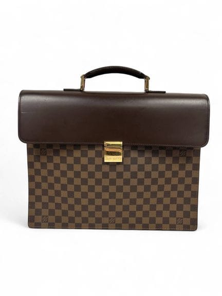 LOUIS VUITTON
Borsa in tela a scacchi color ebano 
