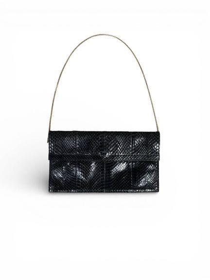 ANONYM
Clutch in schwarzer Schlangenoptik, Schulte