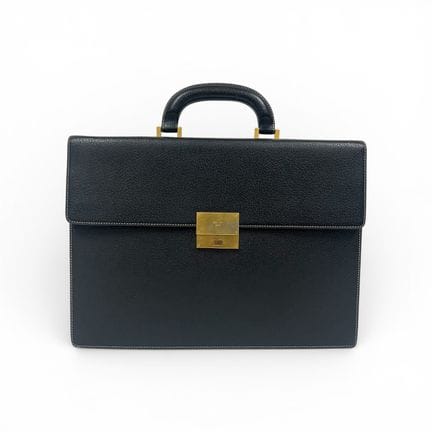 CELINE
Schwarze Lederschultasche mit fünf Fächern,
