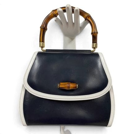 GUCCI
Zweifarbige Handtasche aus Kalbsleder in Mar