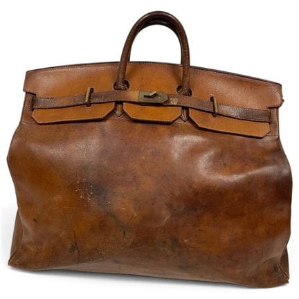 HERMES 
Borsa alta con tracolla da 55 cm in pelle 