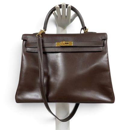 Borsa HERMES Kelly, 35 cm, in pelle di vitello sca