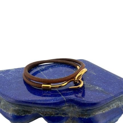 HERMÈS
Bracciale "Jumbo" a doppio giro in pelle di