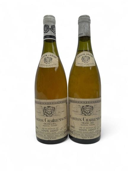 2 Bouteilles CORTON CHARLEMAGNE Grand cru 1990 - L