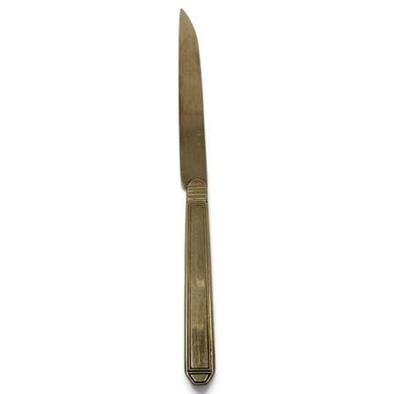 Couteau en vermeil (950) à décor mouluré, manche f
