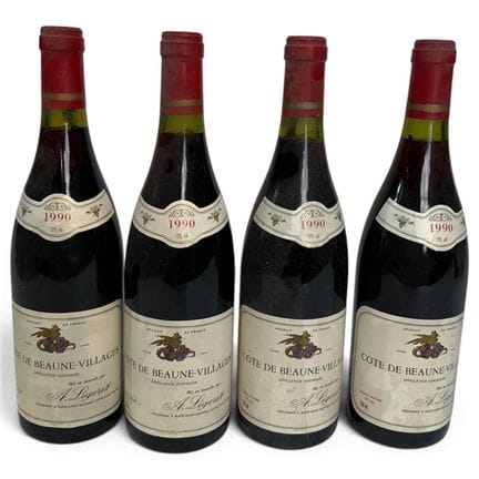 4 bouteilles CÔTES DE BEAUNE VILLAGES, A. Ligeret 
