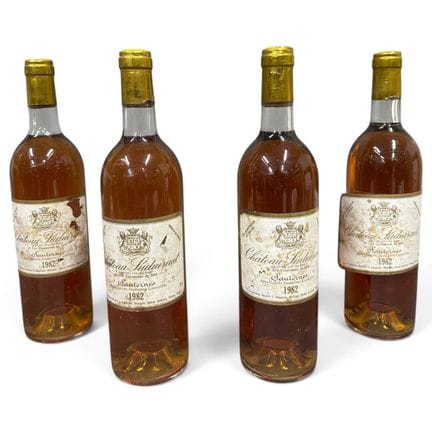 4 bouteilles Château SUDUIRAUT, 1° cru Sauternes 1