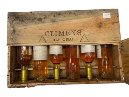 6 bouteilles château Climens 1er cru Barsac 2001. 