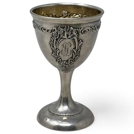 Henry GABERT
Coquetier sur piédouche en argent (95