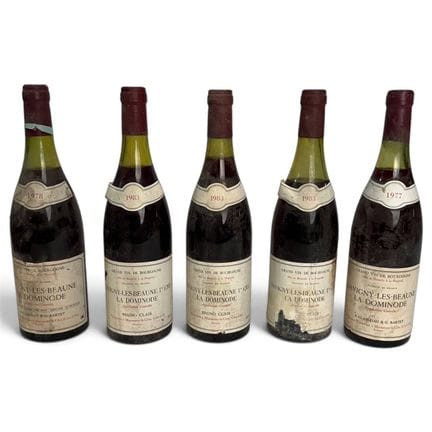 5 bouteilles SAVIGNY-LÈS-BEAUNE "La Dominode 1er c