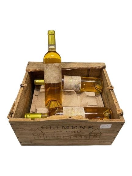 6 bouteilles château Climens 1er cru Barsac 1996. 