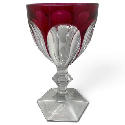 BACCARAT 
HARCOURT 系列叠层切割水晶花瓶。
底部有印章，标注1976年，编号177