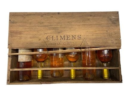 6 bouteilles château Climens 1er cru Barsac 1997. 