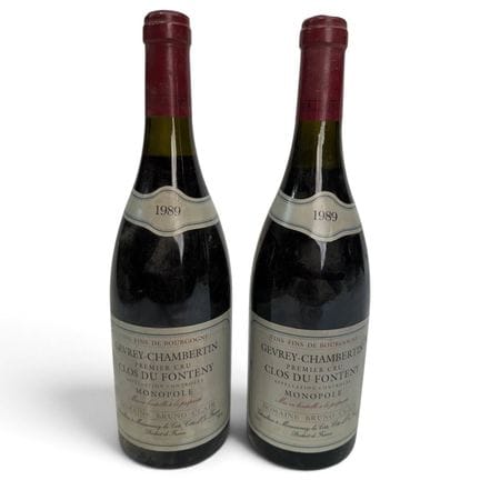 2 bouteilles GEVREY-CHAMBERTIN "Clos du Fonteny 1e
