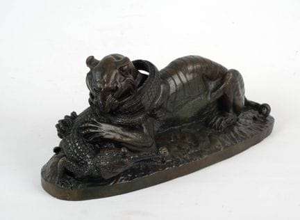 Antoine-Louis BARYE (1795–1875), nach
Tiger, der e
