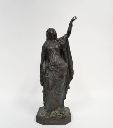 Antonin MOINE (1796–1849)
Die Heilige Agathe
Bronz