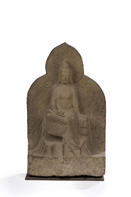 CINA - XX secolo
Stele in arenaria grigia, raffigu