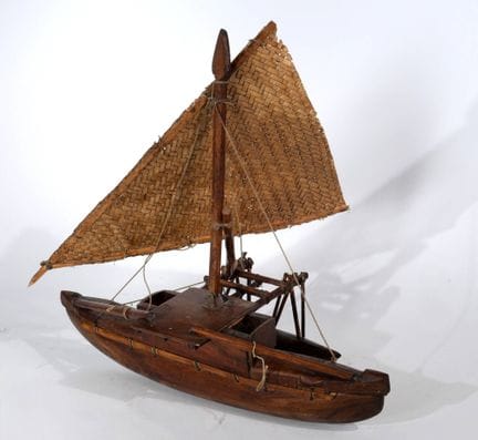 Modello di piroga, Arcipelago delle Isole Figi, Po