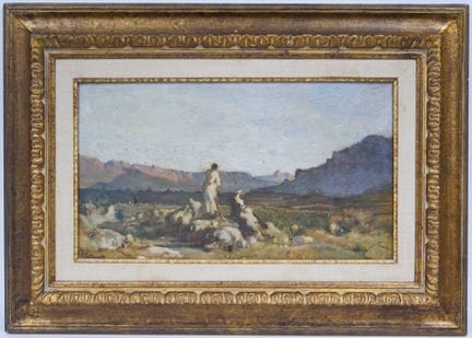 Gustave GUILLAUMET (1840–1887)
Hirten, die Schafe 
