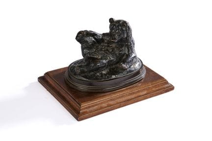BARYE Antoine Louis, 1796–1875, 
Sitzender Bär, 
B