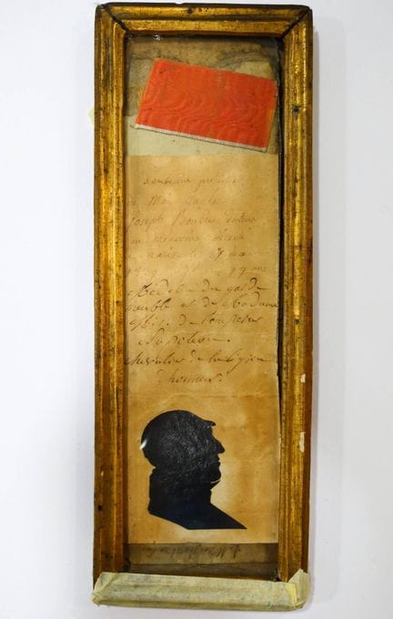 Reliquary frame by Joseph Bouvier (1746–1839), per